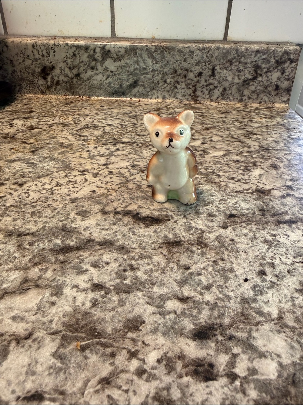 Small Ceramic Bear Figurine